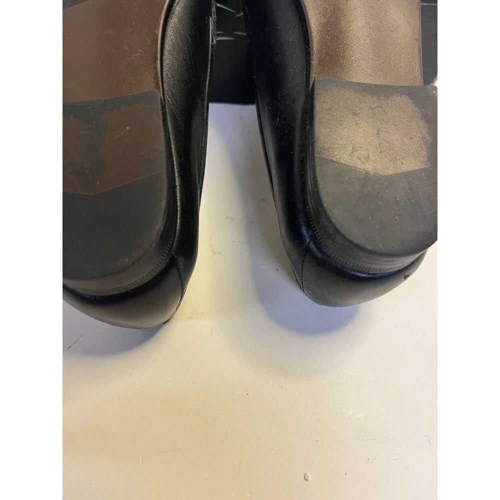 Vintage Trotters Cindy Black Leather Flats Classic Loafers Shoes Women’s 9 Box
